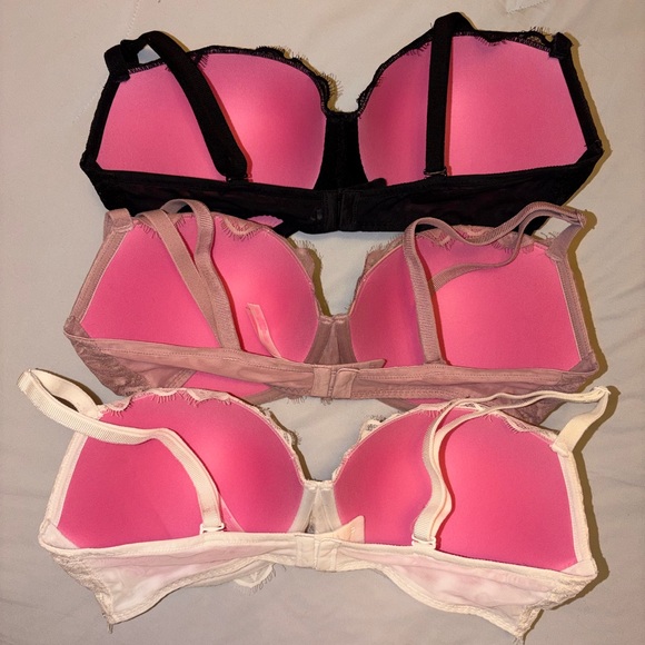 VS PINK Date push up bra essential color set 36DD - Picture 2 of 8
